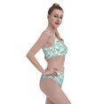 thumbnail image 6 of High Waisted Bikini Sets For Women, White Geese And Flower Swimsuits Tummy Control, Two Pieces Bathing Suit, 6 of 8