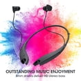 thumbnail image 2 of YOSDOM Auriculares Bluetooth con banda para el cuello, auriculares alrededor del cuello 24H+ tiempo de reproducción, auriculares Bluetooth con vibración de llamada, diseño de mandíbula de tiburón auri, 2 of 5
