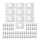 thumbnail image 4 of 10 Uds. Placa de ReparacióN de Bisagras para Armarios, Muebles, Cajones, Paneles de Puerta de Acero Inoxidable, Base de Mesa, Bisagra, Tablero de ReparacióN de Tazas, 4 of 10