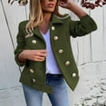 thumbnail image 2 of Ruyang Cropped Blazer Jackets for Women Elegant Slim Lapel Collar Business Casual Outfits Spring Jackets for Women 2024, 2 of 5
