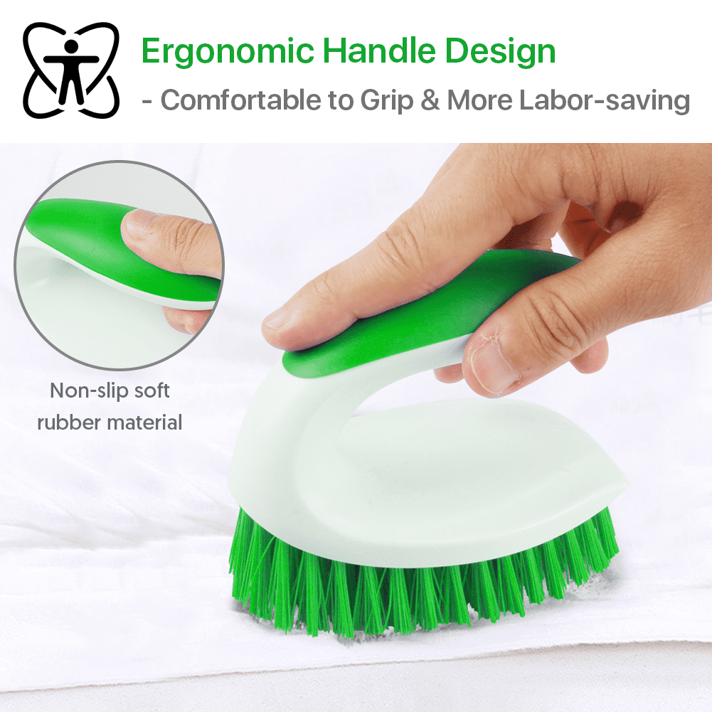 5pcs Cleaning Brush Baseboard Cleaner Tool with Handle Hand Broom Grout  Brush Aprons for Women with Pockets Stiff Brush Kitchen Brush Child Lotus  Tree
