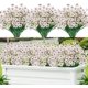 thumbnail image 1 of Xiao Hua 12 flores artificiales, plantas artificiales para jardín, hogar, boda, granja (blanco), 1 of 3