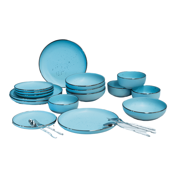 Vajilla Vascella Azul Mate para 4 personas 16pz