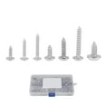 thumbnail image 3 of Tapper en Acier Inoxydable 220Pcs M3 M4 M5 304 Acier Inoxydable Pan Tête Tapper Auto Taraudage Vis Ensemble Ss Auto Tappers Pan Tête, 3 of 8