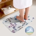 thumbnail image 3 of Watercolor Small Flowers Bathroom Rugs Set 2 Pieces, Bathroom Set - Quick Drying Bath Mat And U-Shaped Toilet Rug, Water Absorbent Bath Carpet For Bedroom Floor Living Room, Machine Washable, 3 of 6
