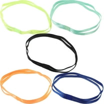 Masteelf  5 Pcs Sweat Band Anti-slip Hair Strap Stretchy Headbands