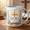Black, variant on Personalized God Lover Ceramic Coffee Mug Christian Faith Cross Dove Floral Gift 11oz 15oz