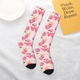 thumbnail image 5 of Balery Summer Flamingo Printed Novelty Socks Men's Women's Crew Socks Sports Socks Knee High Socks Cotton Socks Quirky and Cool Socks, 5 of 9
