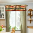 thumbnail image 3 of Yayeee Kitchen Valance Rod Pocket 54" x 18" Living Room Window Curtain, Abstract Desert Pattern, 3 of 6