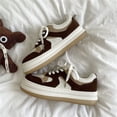 thumbnail image 3 of Zapatos blancos para mujer, primavera y otoño, estilo coreano, suela gruesa, zapatos casuales deportivos populares en Internet para estudiantes, zapatos de calle, 3 of 4