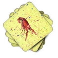 thumbnail image 2 of Carolines Treasures 8451FC Crawfish Foam Coaster Set of 4 3 1/2 x 3 1/2 multicolor, 2 of 3