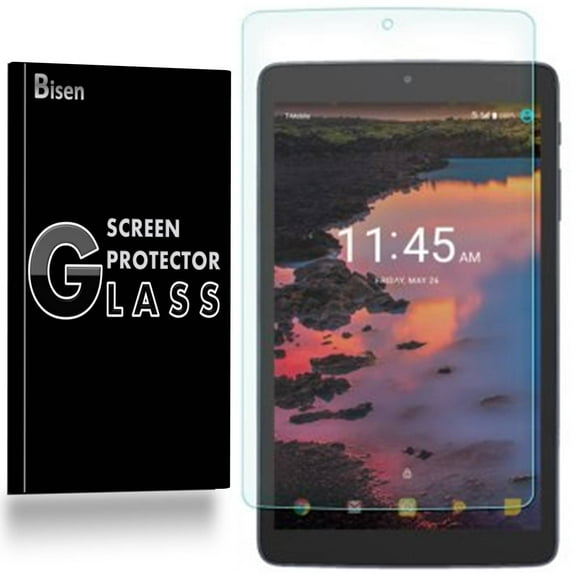 Alcatel A30 Tablet (8") [BISEN] Tempered Glass Screen Protector, Anti-Scratch, Anti-Shock, Shatterproof, Bubble Free