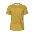 thumbnail image 5 of Wukai Gold Shiny Print Men's Short-Sleeved Mesh T-Shirt,Quick-Dry Short Sleeve Workout T-Shirt-4X-Large, 5 of 8