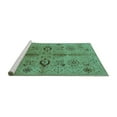 thumbnail image 2 of Ahgly Company Machine Washable Indoor Rectangle Oriental Turquoise Blue Industrial Area Rugs, 5' x 7', 2 of 4