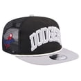 thumbnail image 3 of Men's New Era Black Los Angeles Dodgers Throwback Meshback Golfer Hat, 3 of 6