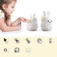 thumbnail image 4 of Portable Led Children Night Light Kids Multicolor Silicone Rabbit Lamp,,, 4 of 4