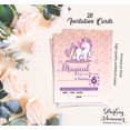 thumbnail image 5 of Darling Souvenir Pink Birthday Invitation Card Printable Fill or Write In Blank Invites Party Supplies Pack Of 28 5 x 7 Inches, 5 of 5