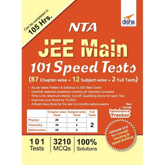 NTA JEE Main 101 Speed Tests (87 Chapter-wise   12 Subject-wise   2 Full), (Paperback)