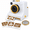 White, variant on 3D Printed Latte Art Coffee Printer, Manual Powder Stencil Maker with 4 or 30 Stencils and 2 Mesh Filters for Cappuccino, Cocoa, Hot Chocolate, Desserts and Home Cafe