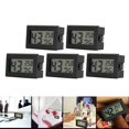 thumbnail image 4 of Termómetro Higrómetro, Negro 5 Piezas Mini Termómetro Higrómetro, Bajo Consumo De Energía Para Dormitorio, Oficina, Hogar, Sala De Estar Fugacal Indoor Thermometer Hygrometer, 4 of 8