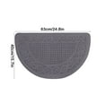 thumbnail image 2 of DERONA Semicircular Entrance Door Mat,Half Round Door Mat Entrance Rug,Non-Slip Front Door Mat for Outside Inside Entry Dirt Trapper,Waterproof,Home Decor, 2 of 7