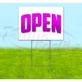 thumbnail image 1 of Open (18" x 24") Yard Sign, Includes Metal Step Stake, 1 of 6