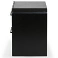 thumbnail image 6 of Safavieh Katrina Solid Wood 2 Drawer Nightstand in Black, 6 of 14