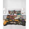 thumbnail image 3 of Spring Floral Twin Size Down Alternative Comforter, Lightweight Comforter Quilt Bedding Set with Pillow Shams Colorful Daisy Summer Botanical Butterfly All Seasons Bed Comforter Duvet Insert 68"x86", 3 of 7