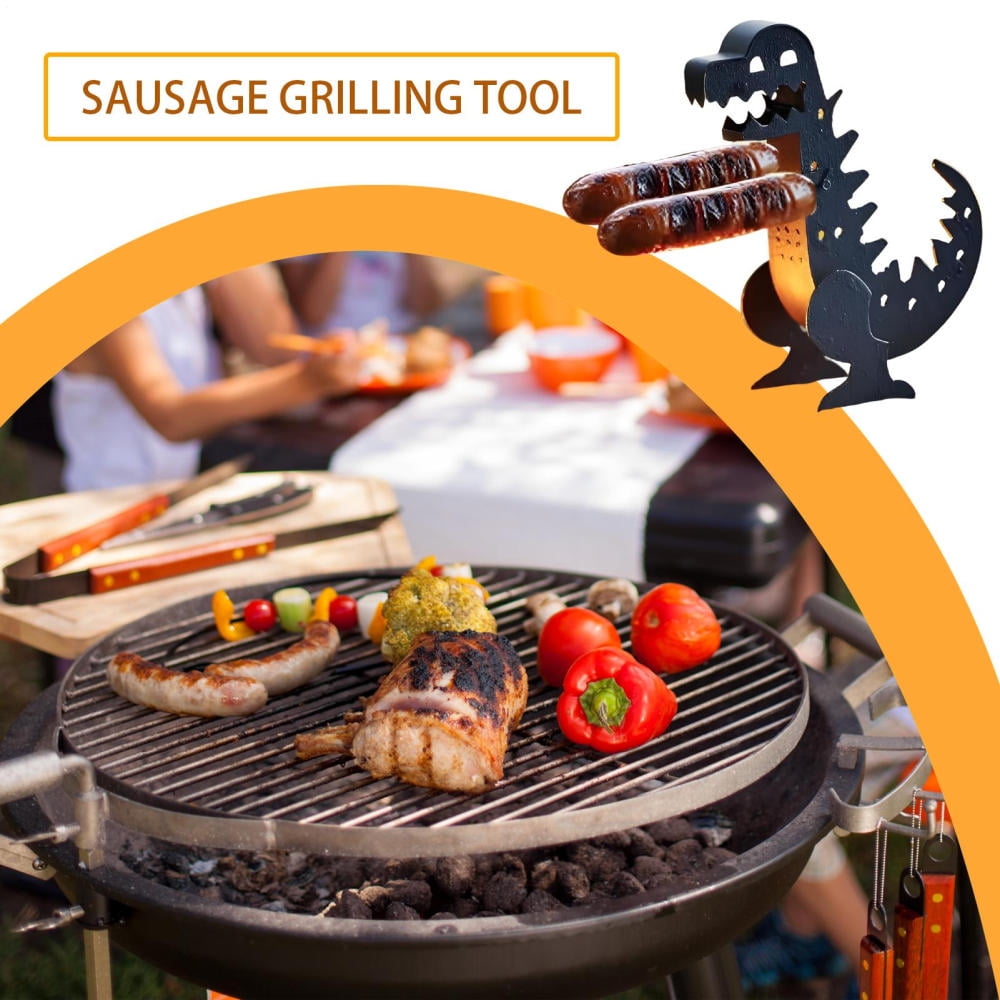 Liilaimic Hot Dog Stand Portable Dinosaur Hot Dog Grill Roller Grilling Cookware & Rotisseries for Outdoor Kitchen Camping Parties Grilling Commercial Home stylish