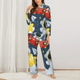 thumbnail image 2 of Sigee Astronaut And Space for Women’s Pajama Sets Long-Sleeved Pjs Sets for Women 2 piece Sleepwear-Medium, 2 of 7