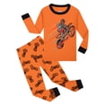 thumbnail image 5 of CAICJ98 Boys Pajamas Cotton Planet Pjs Toddler 2 Piece Sleepwear Kids Boys' Clothing Sets (Orange,7-8 Years), 5 of 5