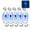Blue, variant on 5-Pack Ultra-Bright Fish Trap Lamp, LED Underwater Fishing Light Lures, Deep Drop Fish Attractor Lamp for Saltwater & Freshwater Fishing, 600m Depth