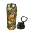 thumbnail image 2 of Uemuo Colorful Circle 18OZ Insulated Kettle, Sports Water Bottle, Stainless Steel Kettle, Vacuum Insulated Flask, Flip Lid Travel Mug, 2 of 7