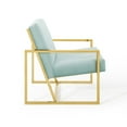thumbnail image 4 of Modway Inspire Channel Performance Velvet Tufted Arm Chair in Mint, 4 of 8