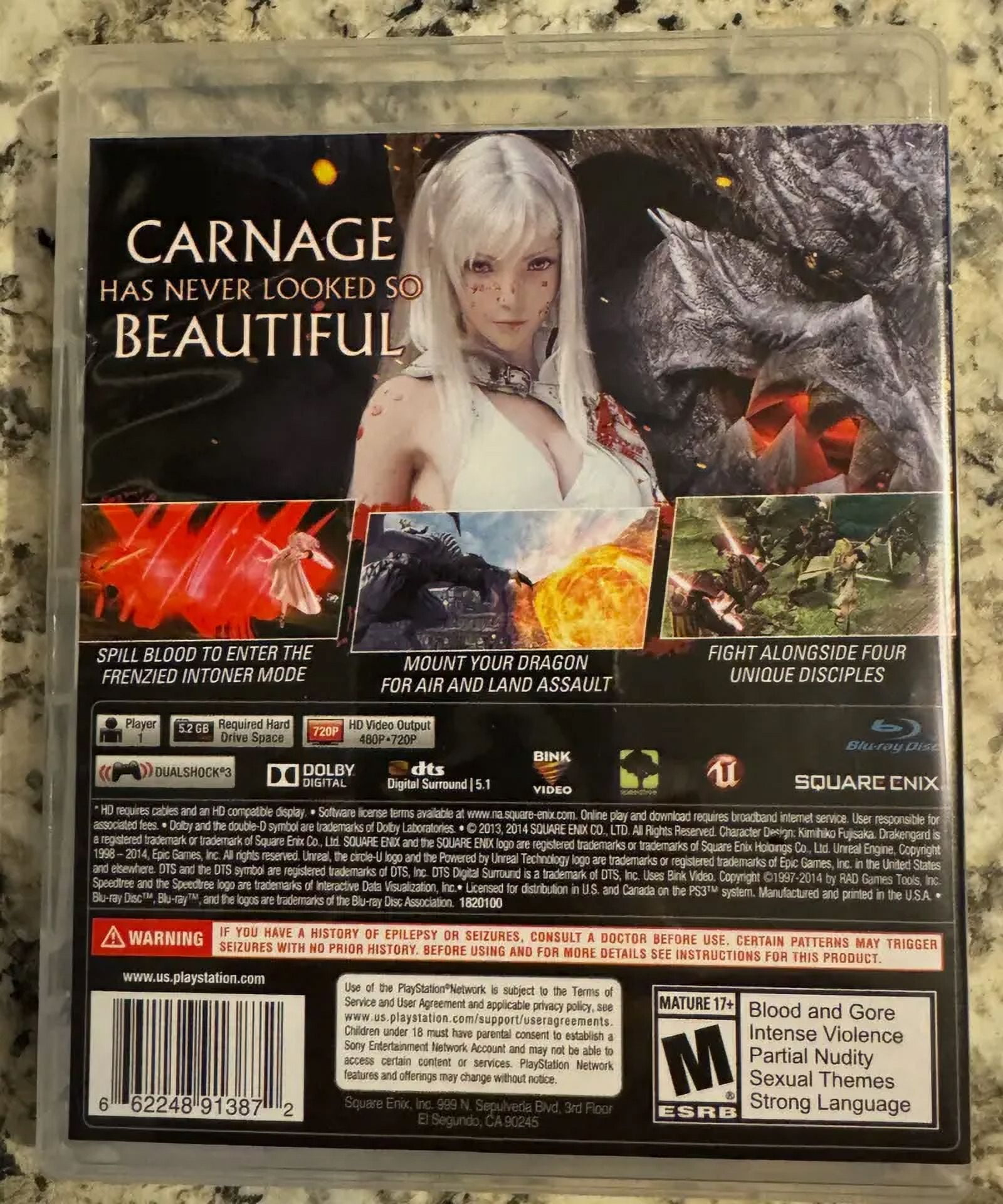 Drakengard 3 PS3 Brand New Factory Sealed PlayStation 3