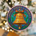 thumbnail image 6 of 2-Pack 250th Anniversary Christmas Ornaments - Acrylic Hanging Decor for Tree, Holiday Gift, Festive Home & Commemorative Celebration, 6 of 12