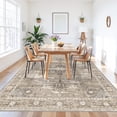 thumbnail image 3 of General Living Room 8x12 Area Rug - Soft Washable Rugs with Non Slip Backing Indoor Low Pile Stain Resistant Carpet for Bedroom Dining Room Playroom Vintage Ultra-Thin Home Decor Floor Mat 8X12 Beige, 3 of 16