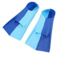 thumbnail image 1 of 2pcs Swim Fins 2 Colour Blue Silicone Anti Slip Swimming Flippers for Diving Breaststroke, 1 of 7