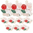 thumbnail image 1 of a polished and professional product description for your **10pcs Cartoon Bunny Charm Pendants**:\n\n \n\n**10pcs Cartoon Bunny Charm Pendants – Durable, 1 of 4