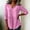 Pink, variant on Gamivast Babydoll Blouses for Women Peplum 3/4 Sleeve Casual Tunic Tops Solid Color Babydoll Shirts Loose Fit Flowy Lightweight Comfortable Spring Fall Everyday Wear
