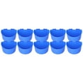 thumbnail image 1 of 10 vasos de plástico para palomas, seguros, colgantes, con diseño semicircular, color azul, 1 of 14