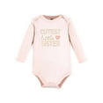 thumbnail image 2 of Hudson Baby Cotton Long-Sleeve Bodysuits, 3- Pack, Newborn- 24 Months, 2 of 5