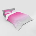 thumbnail image 3 of Ombre Duvet Cover Set, Hot Pink Candy and Cream Girly Elements Inspired Ombre Digital Design Art Print Modern, Bedding Set with Shams and Fitted Sheet, 3 Sizes, by Ambesonne, 3 of 3