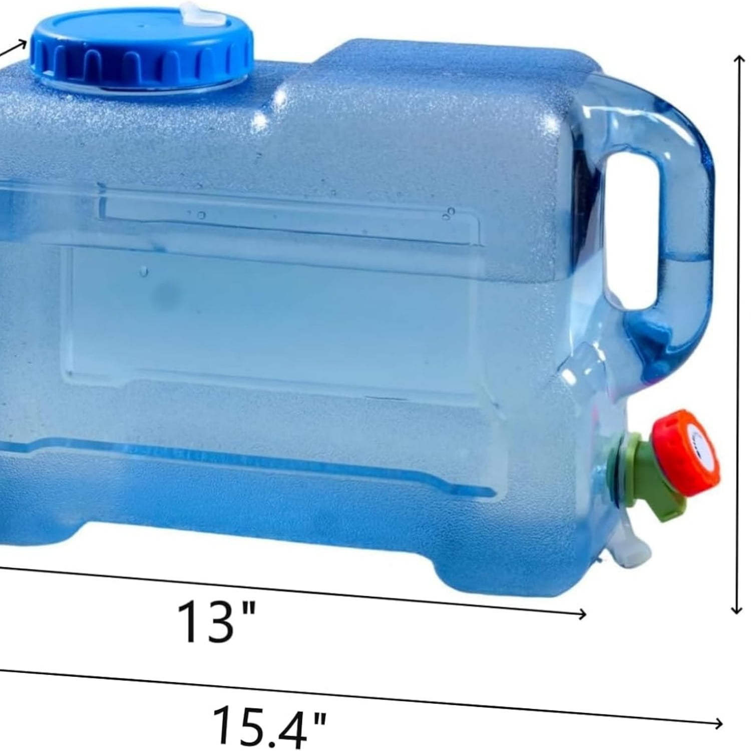 "3.17 Gallon Water Container with Spigot, Portable Water Jug, No Leakage Camping Bucket with Tap, BPA Free Emergency Water Storage Tank for Camping, Vehicle, Car, Outdoor Hiking, Picnic "