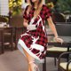 thumbnail image 3 of Disketp Christmas Buffalo Plaid para Vestido de Manga Corta para Mujeres, Vestidos de Verano para Mujeres, Casual y Holgado para la Playa, 3 of 6