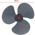 thumbnail image 4 of 12 Inch Plastic Fan Blade Replacement 3 Leaves Transparent Black, 4 of 5