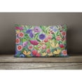 thumbnail image 4 of Carolines Treasures PPD3013PW1216 Enchanted Garden Flowers Canvas Fabric Decorative Pillow, 12H x16W, multicolor, 4 of 4