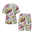 thumbnail image 1 of Balery America Landmarks1 Conjunto de Pijama Infantil de Manga Corta con Estampado – Ropa de Dormir de Algodón Suave-X-Large, 1 of 6