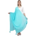 thumbnail image 1 of Phagun Foulard Tour de Cou en Mousseline à Franges d'Été Dupatta Femme Longue Étole Foulards-Vert, 1 of 5