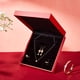 thumbnail image 5 of Estuche de joyería de piel sintética para colgante y collar, caja de regalo cuadrada de terciopelo rojo para guardar colgantes, organizador de joyas de boda, estuche de exhibición, 5 of 6